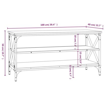 TV-Schrank Sonoma-Eiche 100x40x50 cm Holzwerkstoff - Image 8