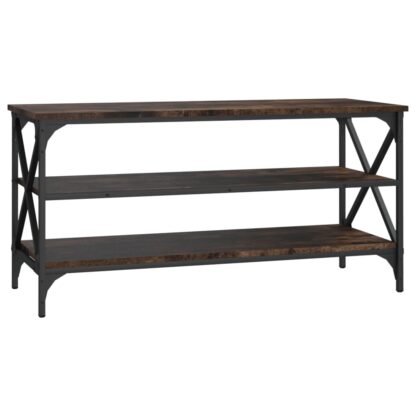 TV-Schrank Räuchereiche 100x40x50 cm Holzwerkstoff - Image 2