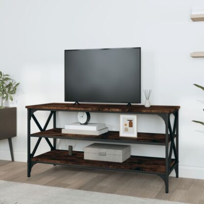 TV-Schrank Räuchereiche 100x40x50 cm Holzwerkstoff - Image 3