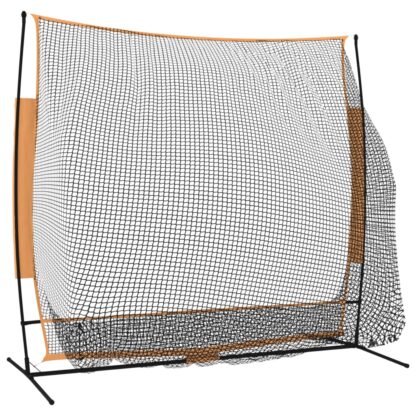 Golf-Übungsnetz Schwarz und Orange 215x107x216 cm Polyester - Image 5