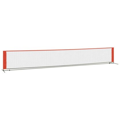 Tennisnetz Schwarz und Rot 600x100x87 cm Polyester - Image 2