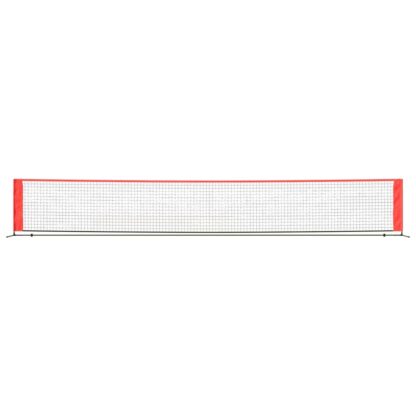 Tennisnetz Schwarz und Rot 600x100x87 cm Polyester - Image 3