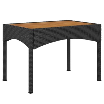 5-tlg. Garten-Essgruppe mit Kissen Schwarz Poly Rattan - Image 10