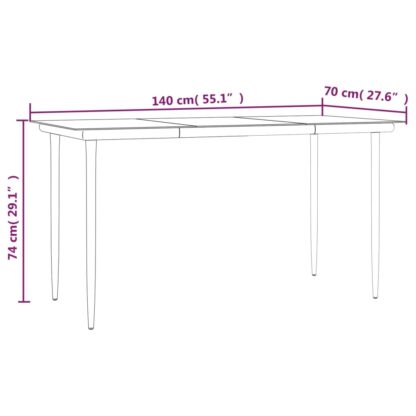 5-tlg. Garten-Lounge-Set mit Kissen Schwarz Grau Poly Rattan - Image 10