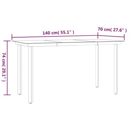 5-tlg. Garten-Essgruppe mit Kissen Schwarz und Grau Poly Rattan - Image 10