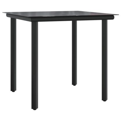 5-tlg. Garten-Lounge-Set mit Kissen Schwarz Grau Poly Rattan - Image 6