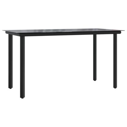 5-tlg. Garten-Lounge-Set mit Kissen Schwarz Grau Poly Rattan - Image 6