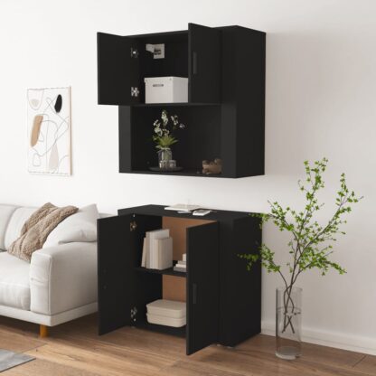 Highboard Schwarz Holzwerkstoff - Image 5