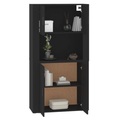 Highboard Schwarz Holzwerkstoff - Image 7