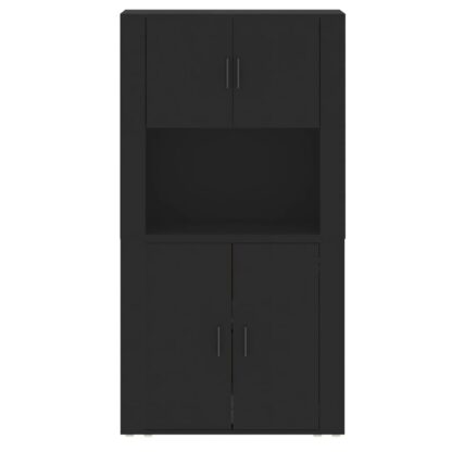 Highboard Schwarz Holzwerkstoff - Image 8