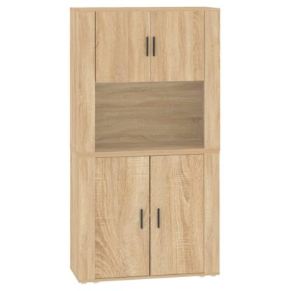 Highboard Sonoma-Eiche Holzwerkstoff - Image 2