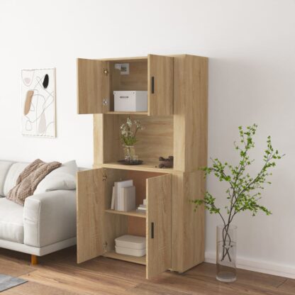 Highboard Sonoma-Eiche Holzwerkstoff - Image 3