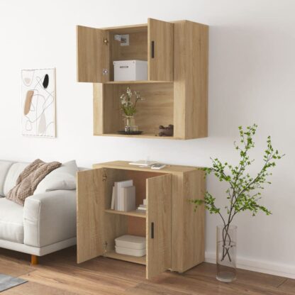 Highboard Sonoma-Eiche Holzwerkstoff - Image 5