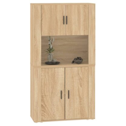 Highboard Sonoma-Eiche Holzwerkstoff - Image 6