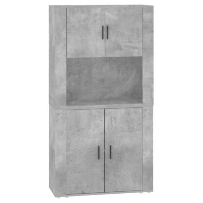 Highboard Betongrau Holzwerkstoff - Image 2
