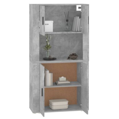 Highboard Betongrau Holzwerkstoff - Image 7