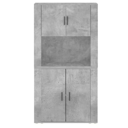 Highboard Betongrau Holzwerkstoff - Image 8