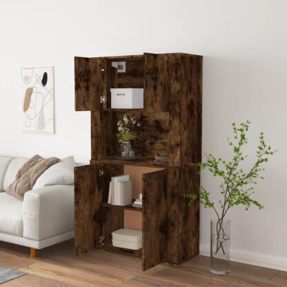 Highboard Räuchereiche Holzwerkstoff - Image 3