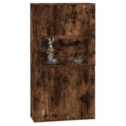 Highboard Räuchereiche Holzwerkstoff - Image 6