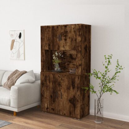 Highboard Räuchereiche Holzwerkstoff