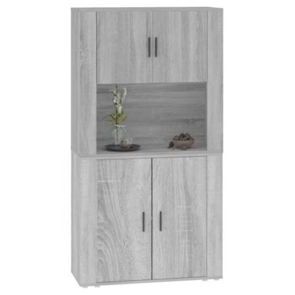 Highboard Grau Sonoma Holzwerkstoff - Image 6