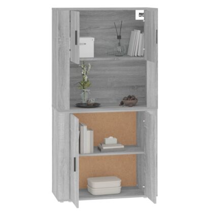 Highboard Grau Sonoma Holzwerkstoff - Image 7