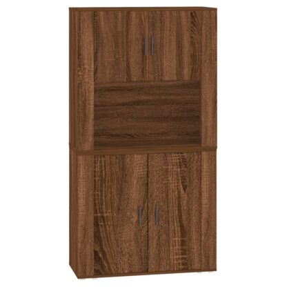 Highboard Braun Eichen-Optik Holzwerkstoff - Image 2