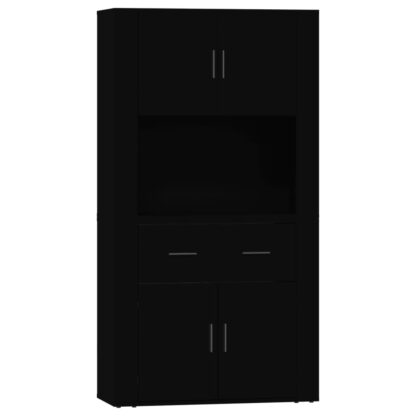 Highboard Schwarz Holzwerkstoff - Image 2