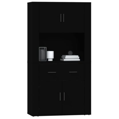 Highboard Schwarz Holzwerkstoff - Image 6