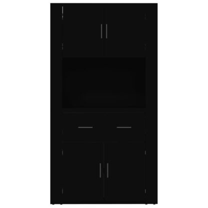 Highboard Schwarz Holzwerkstoff - Image 8