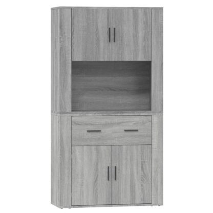 Highboard Grau Sonoma Holzwerkstoff - Image 2