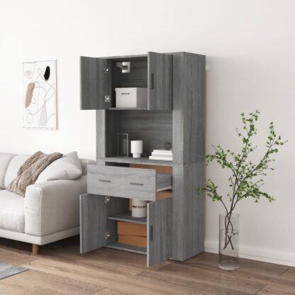 Highboard Grau Sonoma Holzwerkstoff - Image 3