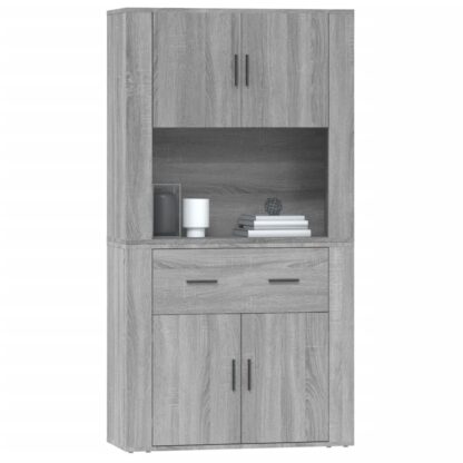 Highboard Grau Sonoma Holzwerkstoff - Image 6