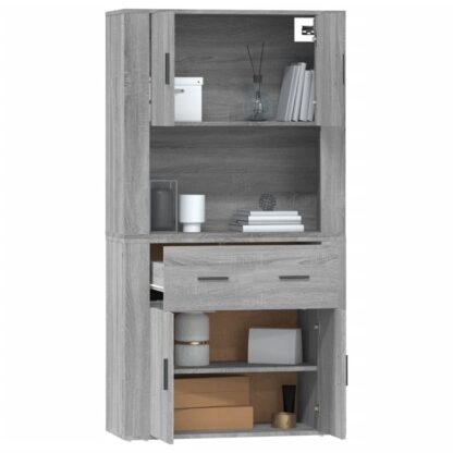 Highboard Grau Sonoma Holzwerkstoff - Image 7