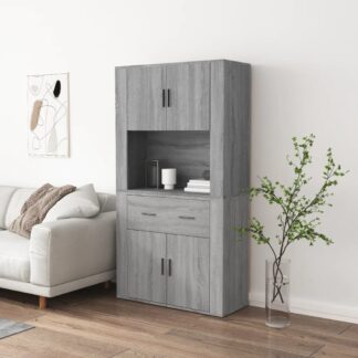 Highboard Grau Sonoma Holzwerkstoff