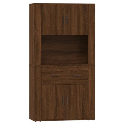 Highboard Braun Eichen-Optik Holzwerkstoff - Image 2