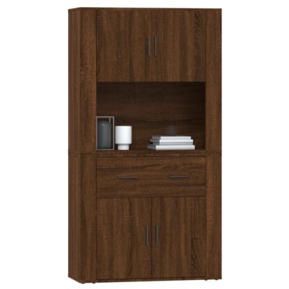 Highboard Braun Eichen-Optik Holzwerkstoff - Image 6