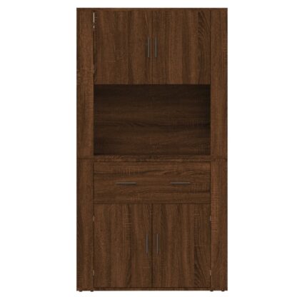 Highboard Braun Eichen-Optik Holzwerkstoff - Image 8