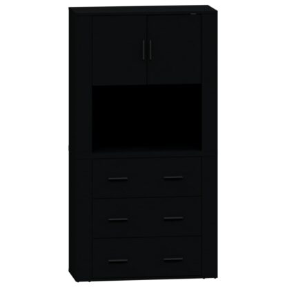 Highboard Schwarz Holzwerkstoff - Image 2