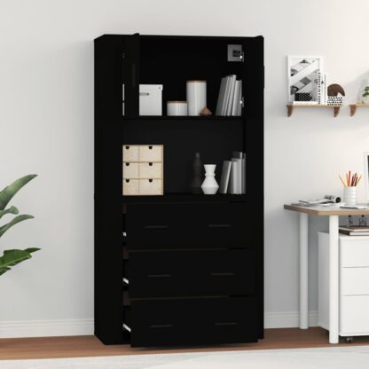 Highboard Schwarz Holzwerkstoff - Image 3