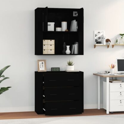 Highboard Schwarz Holzwerkstoff - Image 5