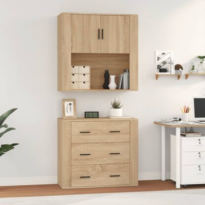 Highboard Sonoma-Eiche Holzwerkstoff - Image 4