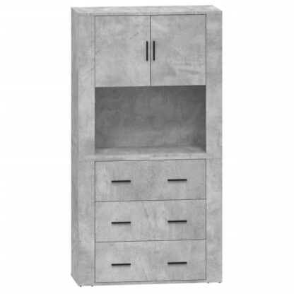 Highboard Betongrau Holzwerkstoff - Image 2