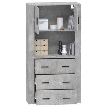 Highboard Betongrau Holzwerkstoff - Image 7