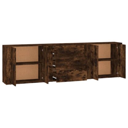 Sideboards 3 Stk. Räuchereiche Holzwerkstoff - Image 5
