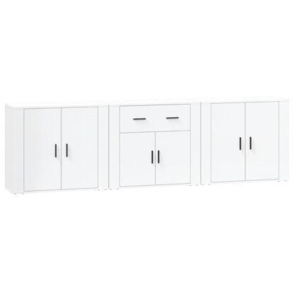 Sideboards 3 Stk. Weiß Holzwerkstoff - Image 2