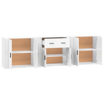 Sideboards 3 Stk. Weiß Holzwerkstoff - Image 5