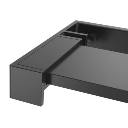 Duschwand mit Ablage für Walk-In-Dusche Schwarz 100x195 cm ESG - Image 11
