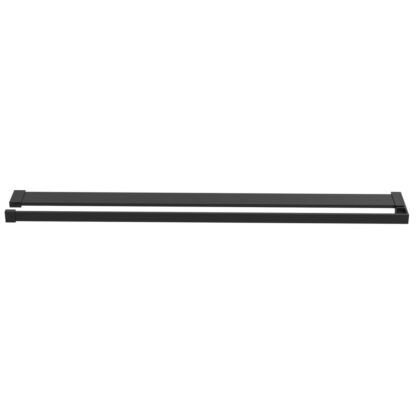 Duschwand mit Ablage für Walk-In-Dusche Schwarz 100x195 cm ESG - Image 9