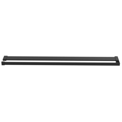 Duschwand mit Ablage für Walk-In-Dusche Schwarz 100x195 cm ESG - Image 9